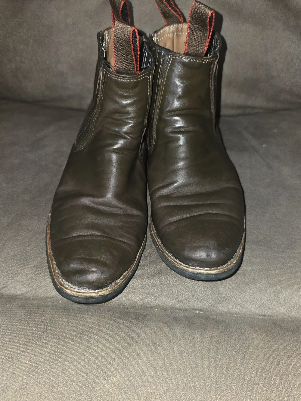 Authentic Mexican made Men's Brown Leather Chukka Boots with Elastic Side Panels